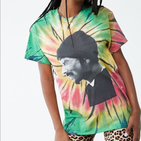 Forever 21 Tops - Tie Dye Snoop Dogg Graphic Tee